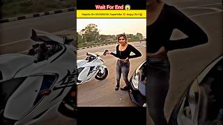 SUPERBIKE HAYABUSA RAPIDO WITH ANGRY GIRL 🤬sportsbike shorts [upl. by Trout]