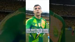 El Dibu Martinez terminó molesto el partido contra Colombia molesto y se la agarró con la cámara 😱 [upl. by Anirazc]