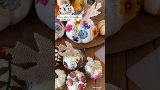 A gathering day of blooming floral pumpkins with food amp fun pumpkintime pumpkindecor crafter diy [upl. by Eziechiele]