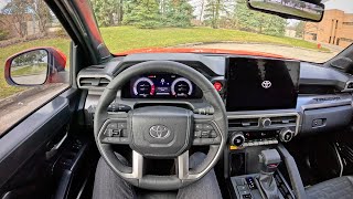 2024 Toyota Tacoma TRD Off Road  POV Driving Impressions [upl. by Kalagher]