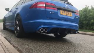 Jaguar XFRS Sportbrake with Spires Stage 2 Exhaust [upl. by Pam]