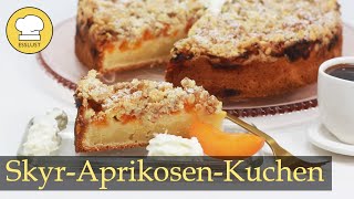 SKYRAPRIKOSENSTREUSELKUCHEN  fruchtig lecker und kalorienarm [upl. by Dollar]