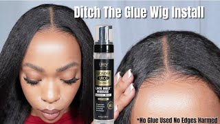 GLUELESS WIG INSTALL Extreme Melt NO GLUE Easy amp Beginner Friendly Wig Install KeeseesWorld [upl. by Ripley316]