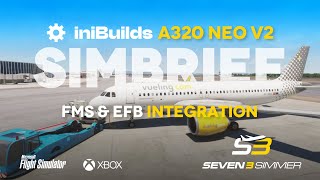 INIBUILDS A320 V2 Simbrief Integration TUTORIAL microsoftflightsimulator msfs2020 msfs [upl. by Yenot489]