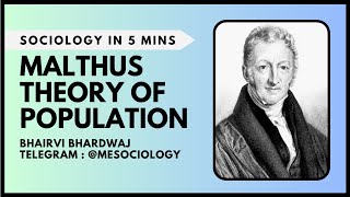 Malthus Theory of Population  Ecoholics [upl. by Dielu]