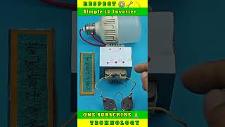 Simple 12 Inverter No more fear experiment howtomakeinverterathome dcmotor [upl. by Euqinaj]