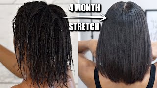 RELAXED HAIR Silk Press Routine During Stretch Ft Formulate [upl. by Racklin]