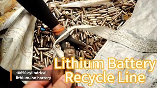 New Pyrolysis Lithium Battery Recycling Plant [upl. by Wildon]