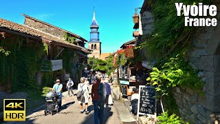 Magical Walk Around The Medieval Village of Yvoire 🇫🇷 France 20234K HDR [upl. by Aleron]