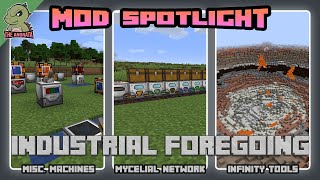 Industrial Foregoing Tutorial  Misc Machines Mycelial Network amp Tools  Minecraft 1165 [upl. by Svirad]