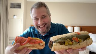 Portillo’s Chicago Hot Dog amp Italian Beef Review [upl. by Anidam]