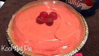 How To Make KoolAid Pie Old School Vintage Recipe  No Bake With 4 Ingredients No Bake Easy Pie [upl. by Akselav]