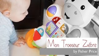 On Teste  Découverte du Trotteur Zèbre de Fisher Price [upl. by Agnella]