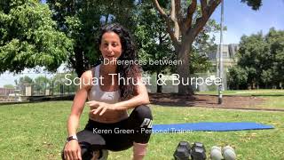 Difference between a Burpee amp Squat Thrust [upl. by Richard933]