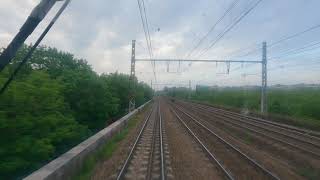 Cab Ride RER D Dépôt Villeneuve Faisceau Réception à Melun Sans voyageurs [upl. by Hump]