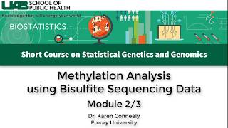 Bisulfite Methylation Sequencing Analysis  Module 2 [upl. by Shaia]