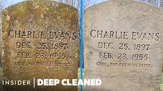 How Gravestones Are Deep Cleaned  Deep Cleaned [upl. by Madeleine682]