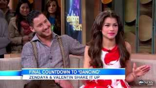 DWTS Season 16 Contestant Zendaya and Val Visit GMA [upl. by Hanas]