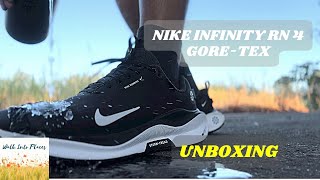 Nike Infinity RN 4 GoreTex unboxing [upl. by Hahseram849]