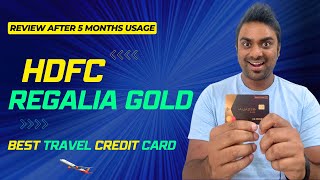 HDFC Regalia Gold Credit Card  Review after 5 months of Usage [upl. by Anneyehc966]