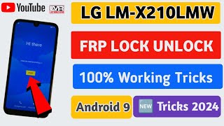 LG  LM X210LMW Frp Bypass LG Mobile Google account remove Kaise kareNew Method 2024 [upl. by Aissela276]