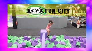 New Fun Trampoline Park  Fun City Trampoline Park [upl. by Neeneg]