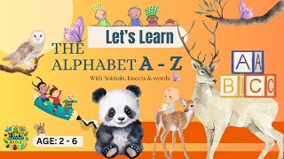 Kids Alphabet Animals Words And Pronunciation A  Z [upl. by Ysiad]