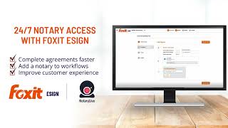 Foxit eSign  NotaryLive Document Workflow Overview [upl. by Lyndsey]