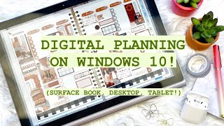 Digital Planning on Windows  Xodo App Windows Surface Surfacebook Windows 10 Desktop [upl. by Sansen]