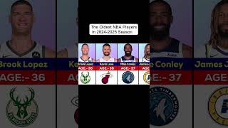 The Oldest NBA Players in 20242025 Season basketball highschoolbasketball NBA nbahighlights [upl. by Furiya]