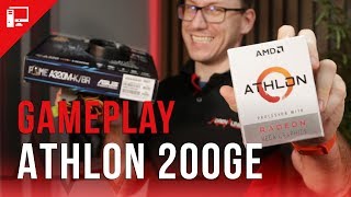 Será que dá pra jogar no Athlon 200GE Colocamos ele no PC da Crise pra descobrir [upl. by Ydnyc]