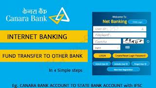 Canara Bank fund transfer to other bank in internet banking techkurippugal [upl. by Wesla]