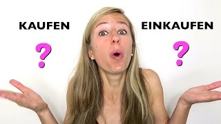 GERMAN FAQ The difference between KAUFEN and EINKAUFEN 🛍🛍🛍 [upl. by Idnis]