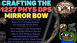 How We Crafted the 1 Physical Bow in Ancestors League Path of Exile 322 [upl. by Odnumde]