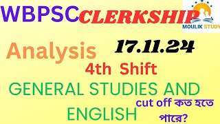 CLERKSHIP EXAMINATION2023 17112024 4TH SHIFT GS amp ENGLISH ANALYSIS clerkship 4th shift answer key [upl. by Clementine598]