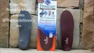 Powerstep Pinnacle Maxx Insoles amp Orthotics Review TheInsoleStorecom [upl. by Adnol]