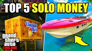 Top 5 BEST WAYS To Make MILLIONS SOLO in GTA 5 Online 2024 [upl. by Eekcaj76]