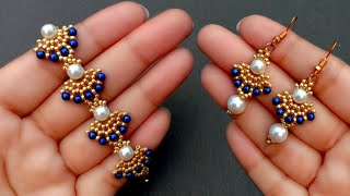 DIY Jewelry With Seed BeadsBracelet amp EarringsHandmade Jewelry Useful amp Easy [upl. by Hailahk]