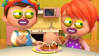 CoComelon Hot Cross Buns Shake With Laughter Version [upl. by Quinlan]