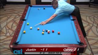 CSI 2013 US Open One Pocket Deuel vs Hall [upl. by Handal]