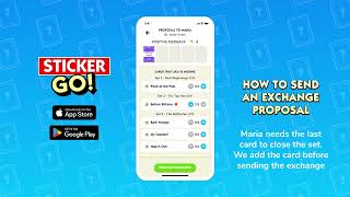 How to send an exchange proposal on Sticker GO [upl. by Eiralam498]