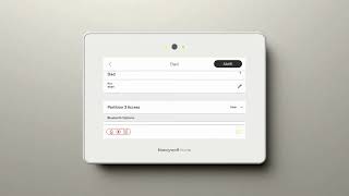 How to Pair with Bluetooth on a Honeywell Home Proa7 ProSeries Security Alarm Panel [upl. by Mighell]