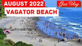 Goa Vagator Beach  Goa Vlog August 2022  North Goa Beach [upl. by Nettie]