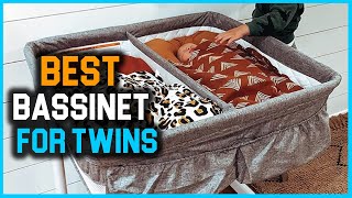 Top 4 Best Bassinet for Twins Review in 2024  Included Nightlight Vibration Soothing amp Lullabies [upl. by Ahsekal]