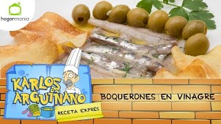 Receta de Boquerones en vinagre por Karlos Arguiñano [upl. by Sakovich575]