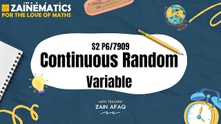 CONTINUOUS RANDOM VARIABLE S29709 A LEVELS MATHEMATICS [upl. by Vachill668]