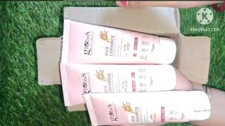 Globus rice ceramide face wash  unboxing video in bangla  from Rashi product review [upl. by Marlon]