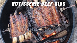 Rotisserie Beef Ribs 🍖 🌶 🔥 shorts [upl. by Einneb378]