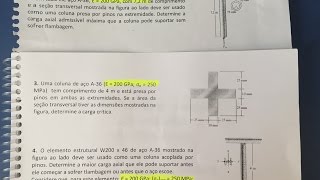 FLAMBAGEM EM COLUNAS EXERCÍCIOS RESOLVIDOS RESISTÊNCIA DOS MATERIAIS [upl. by Galen]