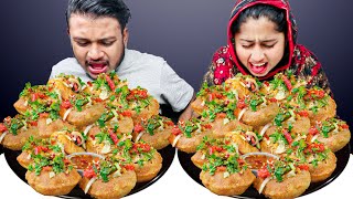 SPICY VELPURI EATING CHALLENGE  pani puri eating  Hungry Balika [upl. by Radu354]